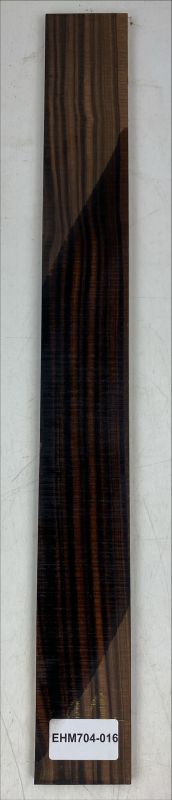 Fretboard Makassar Ebony 694x80x9mm Unique Piece #010